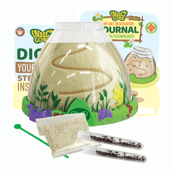 Ant Mountain™ with 2 Tubes of Live Ants | Immersive Ant Farm Kit