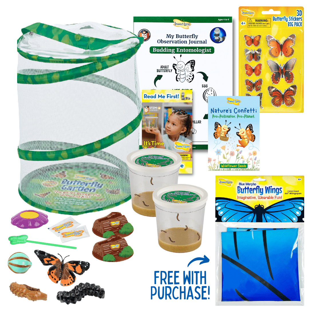 Butterfly Garden® As Seen On TV with FREE Blue Morpho Butterfly Dress-Up Wings