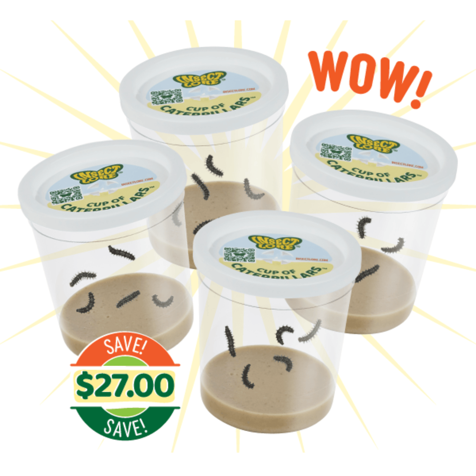 Funtastic 4 Cup Caterpillar Refill