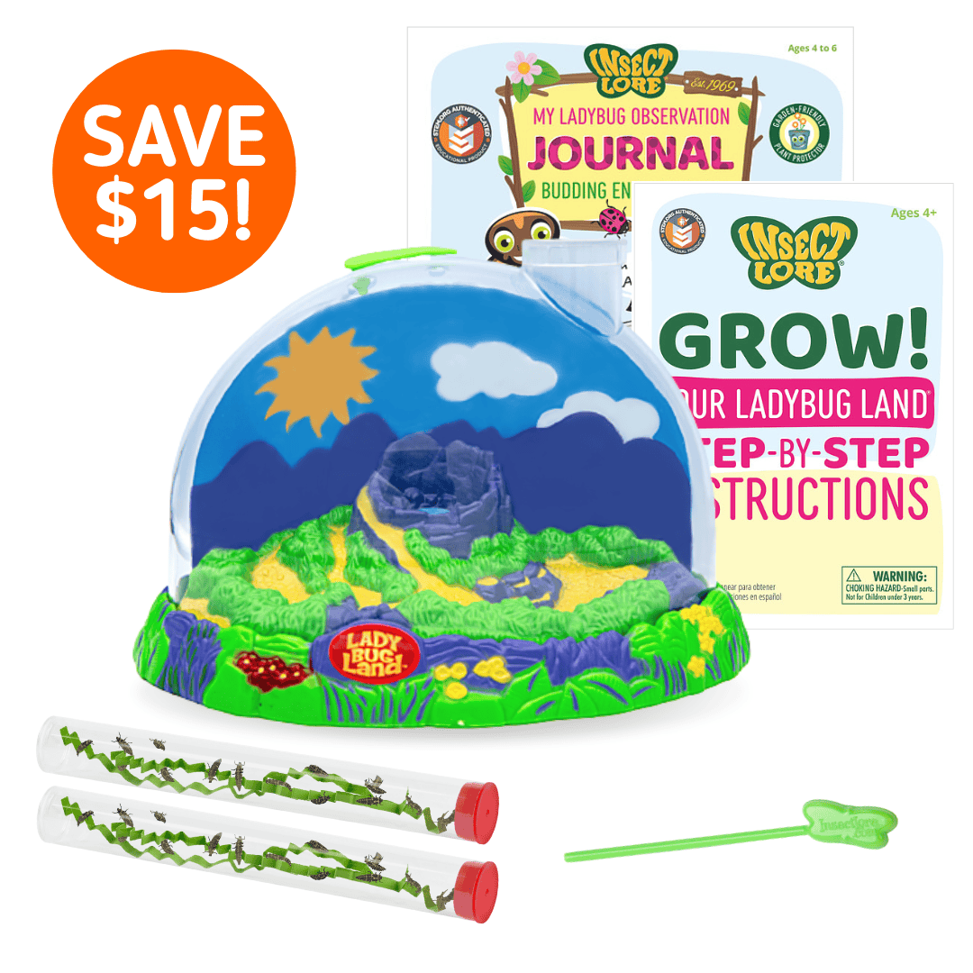 Ladybug Land® With 2 Tubes of Live Ladybug Larvae
