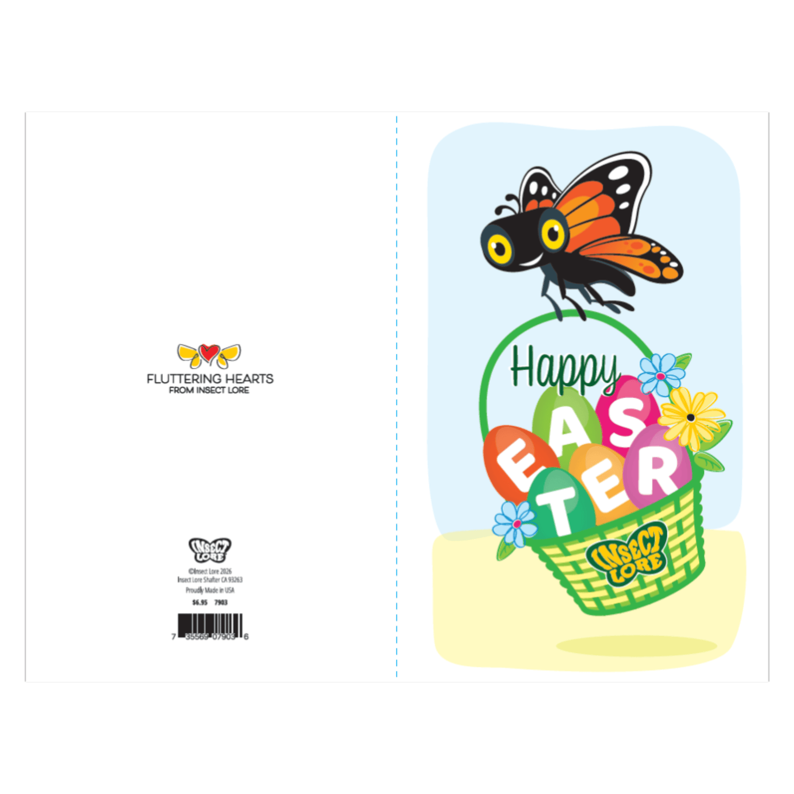 Spring Beginnings Bundle with Live Caterpillars and Easter Card