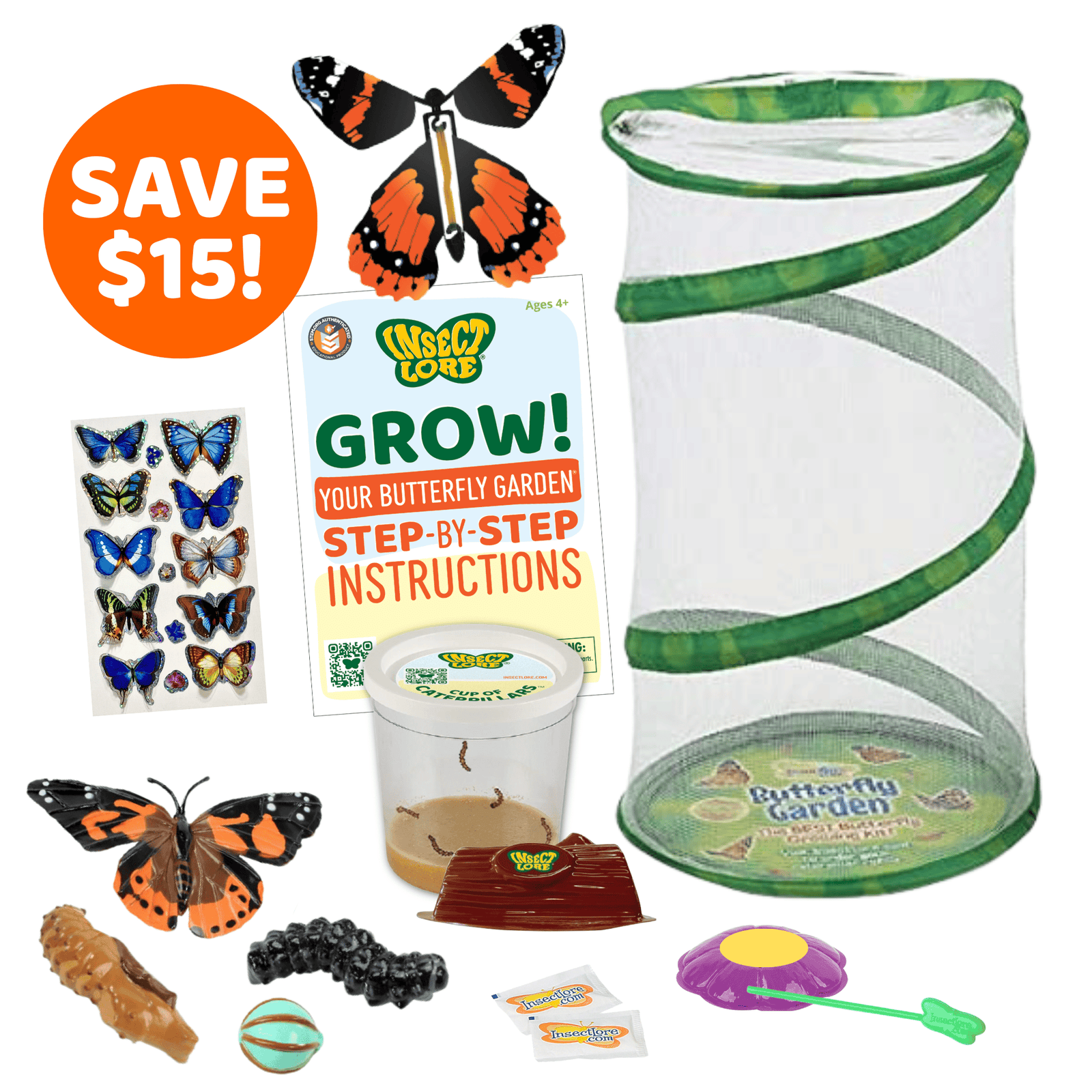 Spring Beginnings Bundle with Live Cup of Caterpillars™