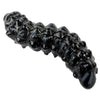 Realistic, plastic, black caterpillar stage of the butterfly life cycle figurines set.