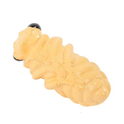 Realistic plastic yellow pupa stage of the bee life cycle figurines set.