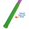 Textured green handle for Extend A Net butterfly net