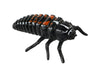 Realistic plastic black and red larva stage of the ladybug life cycle figurines set.