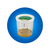Cup of 5 Baby Caterpillars on a blue circle background