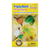 Yellow packaging with realistic, plastic figurines of the life cycle of a praying mantis